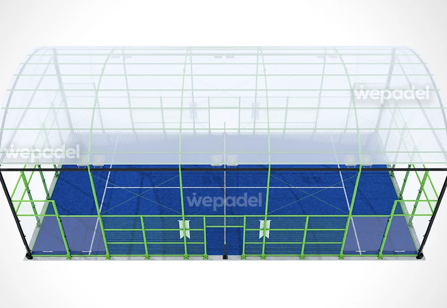 Origin Roofed padel court, view 2