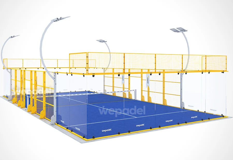 Panoramic 360 padel court, view 4