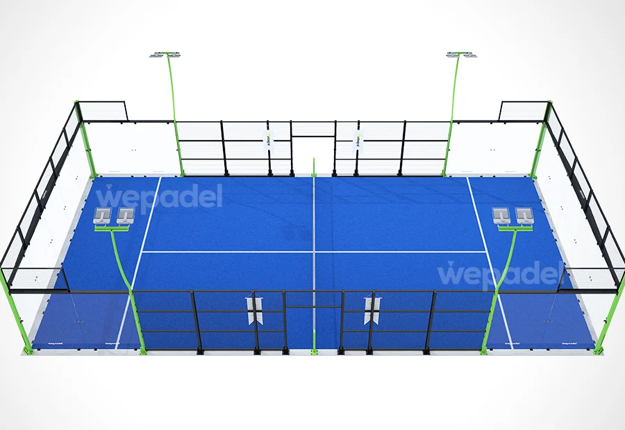 Panoramic Challenge padel court, view 2
