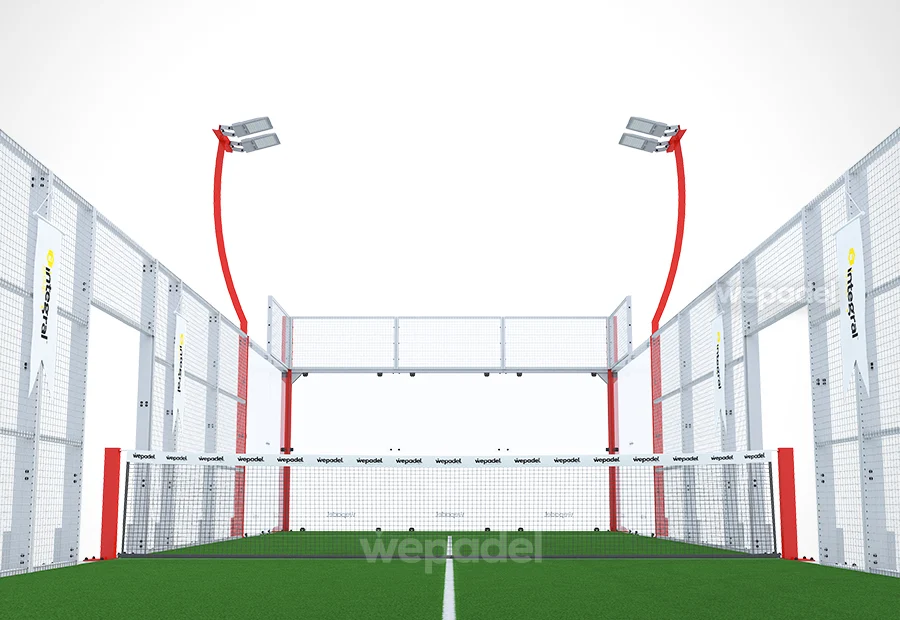 Panoramic Single padel court, view 3