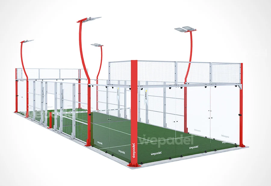 Panoramic Single padel court, view 4